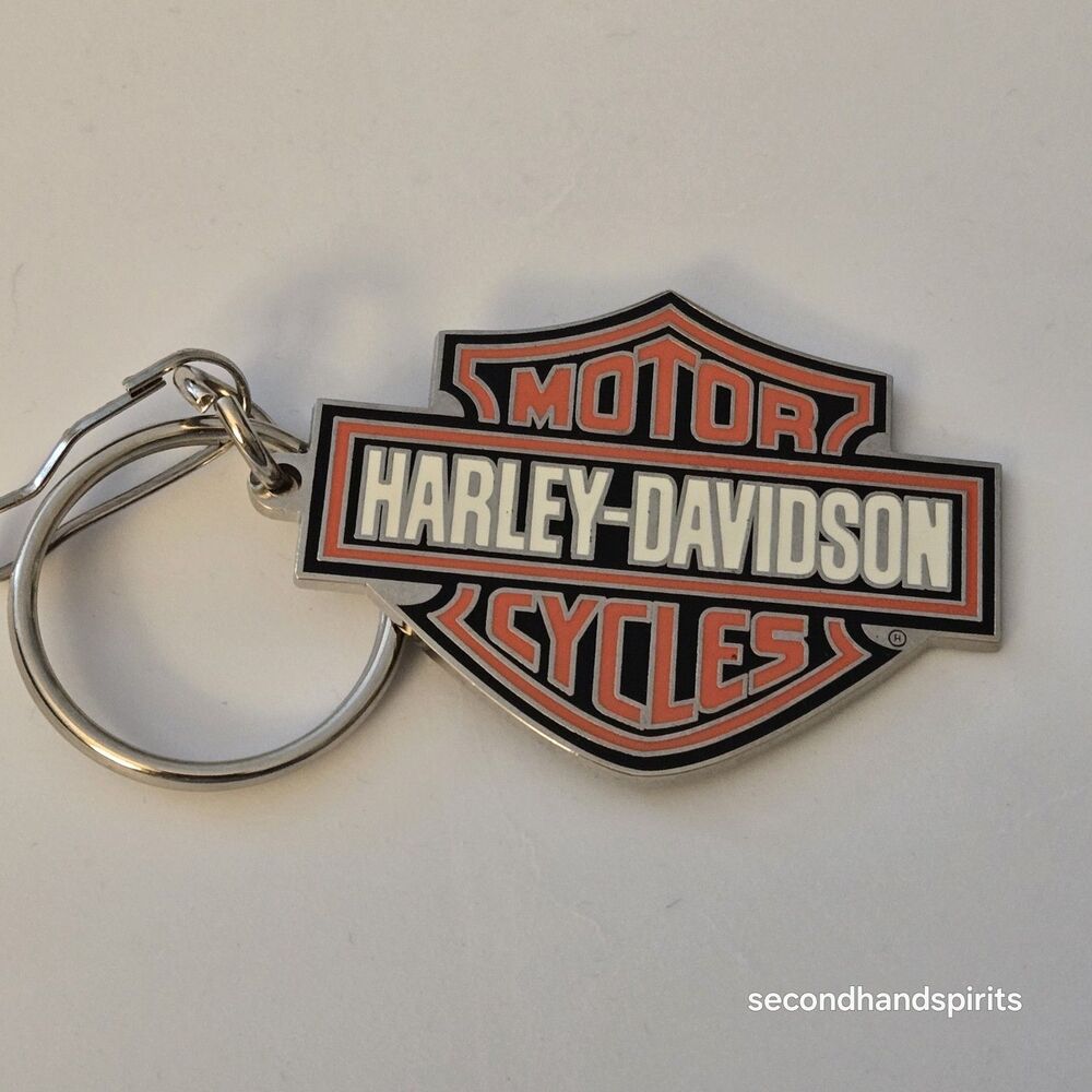 Harley Davidson BAR & SHIELD Metal Enamel Key Ring Keychain Chain